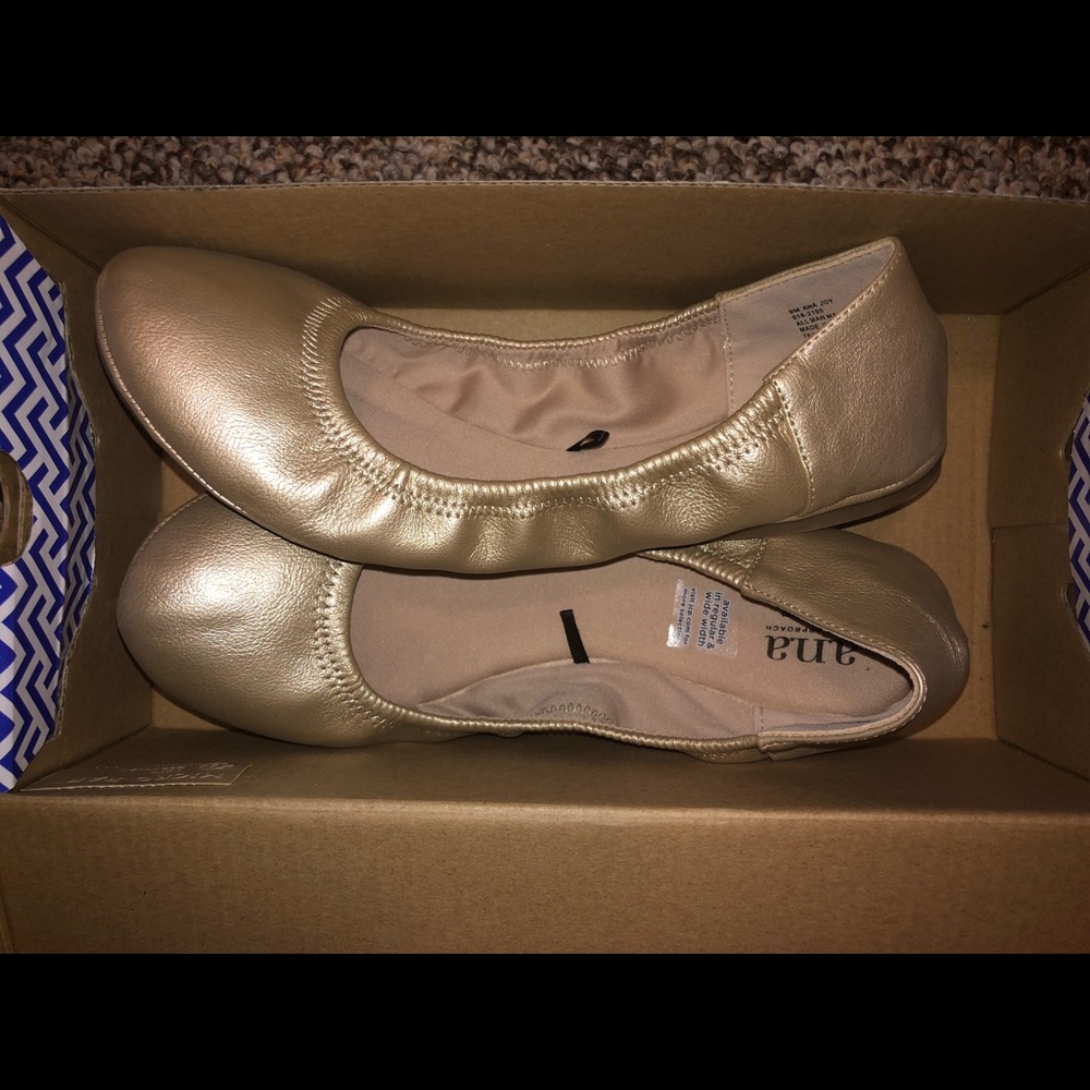Ana Gold Ballet flats